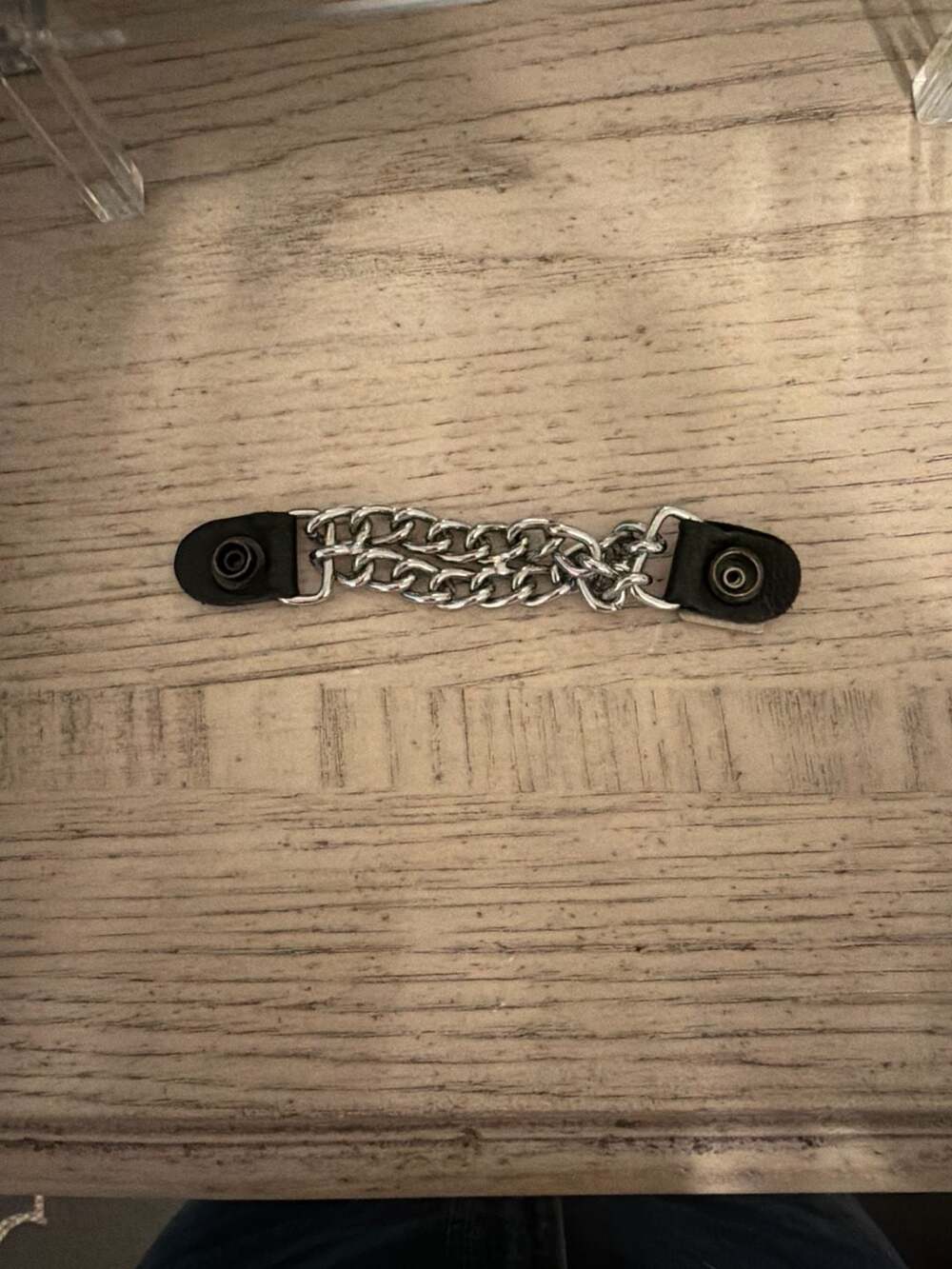 Eagle Head Medallion Double Chain Motorcycle Vest Extender - U.S. Military Vets - Picture 2 of 2